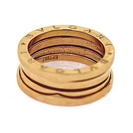 Bulgari " B.zero1" 18k Rose Gold Ring Size 7.75