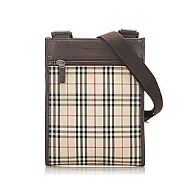 Burberry House Check Canvas Crossbody Bag