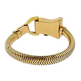 Retro 1940s Ruby Diamond Gold Watch Bracelet