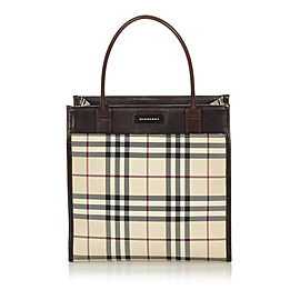 Burberry House Check Canvas Handbag