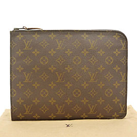 LOUIS VUITTON Monogram canvas Poche Documents Clutch