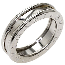 BVLGARI 18K white Gold B.zero1 Ring US 4 QJLXG-1353