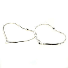 TIFFANY & Co 925 Silver Open Heart Pierce LXGBKT-703