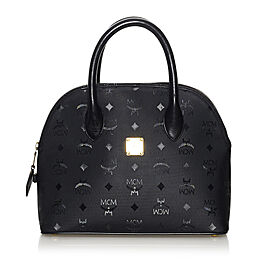 MCM Visetos Nylon Satchel