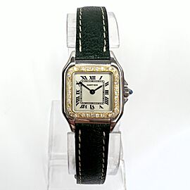 CARTIER PANTHERE 22mm Quartz 2 Tone 0.32TCW DIAMOND Watch