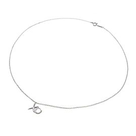 Tiffany & Co. Sterling Silver Love & Kiss Necklace