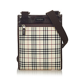 Burberry House Check Canvas Crossbody Bag