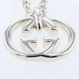 GUCCI 925 Silver Interlocking Necklace LXGBKT-1132