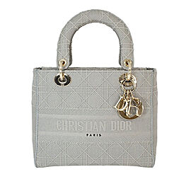 Dior Lady D-Lite Canvas Satchel