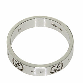 GUCCI 18K white Gold Ring US (5.25) LXGQJ-360