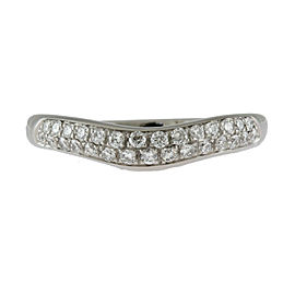 BVLGARI 950 Platinum Ring V-shaped