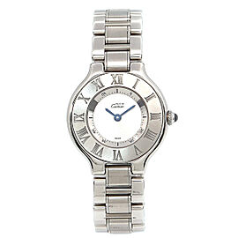 Cartier Must 21 Quartz Silver Dial Ladies Watch SKYJN-700