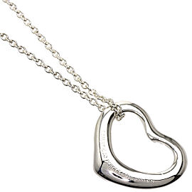 TIFFANY & Co 925 Silver Open heart Necklace QJLXG-1483