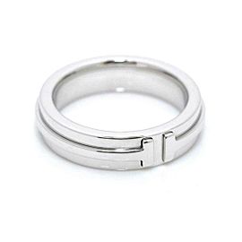 TIFFANY & Co. 18K White Gold T Two Narrow Ring