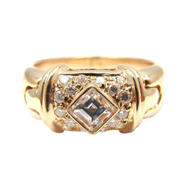 Bulgari 18K Yellow Gold Diamond Ring