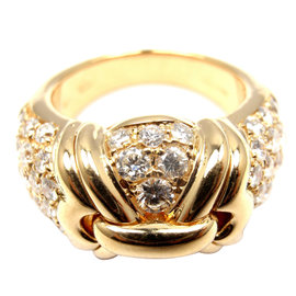 Bulgari 18K Yellow Gold Diamond Ring