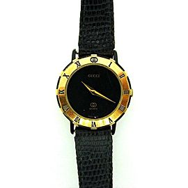 Gucci Enamel & Snakeskin Watch