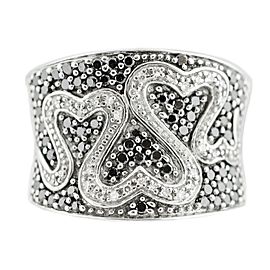 White White Gold Diamond Mens Ring Size 8.5