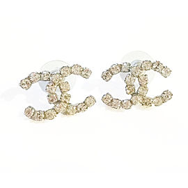 Chanel CC Rocky Super Shiny Rhinestone Piercing Earrings