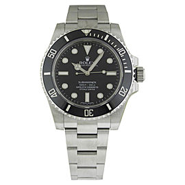 Rolex Submariner 114060 Ceramic Bezel Black Dial 40mm Watch