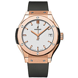 Hublot 581.ox.2611.rx Classic Fusion Quartz 18K Rose Gold 33mm Watch