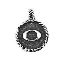 David Yurman 925 Sterling Silver Initial "O" Round Pendant