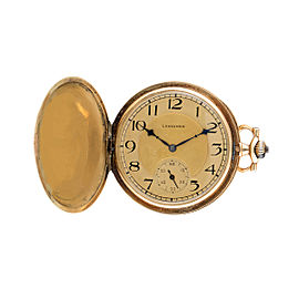 Longines 14K Yellow Gold 50mm Unisex Pocket Watch