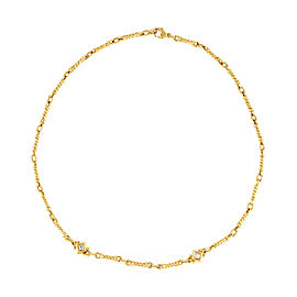 Judith Ripka 18k Yellow Gold and 0.20ct Diamond Necklace