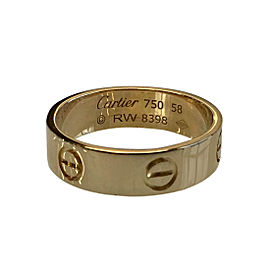 Cartier Love Yellow Gold Ring Size 8.25