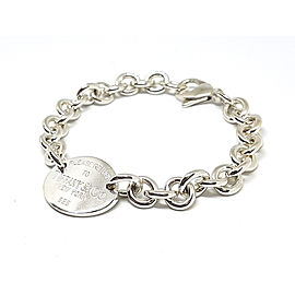 Tiffany & Co. Sterling Silver Please Return To Tiffany Oval Tag Bracelet