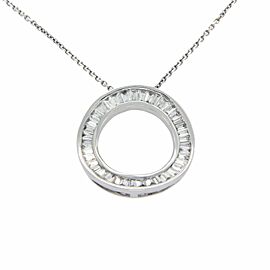 0.61CT Diamonds 18K Gold Circle Of Life Pendant 14K Gold Chain Necklace Size 16"