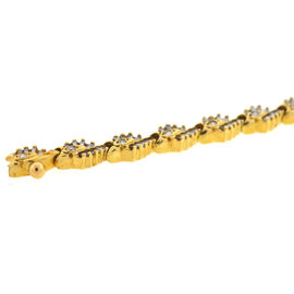 Yellow Gold Diamond Mens Bracelet