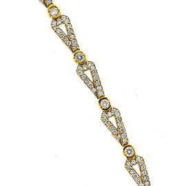 Yellow Gold Diamond Womens Bracelet