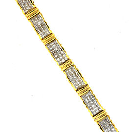 Yellow Gold Diamond Womens Bracelet