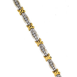 Yellow Gold Diamond Mens Bracelet