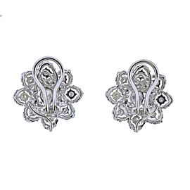 Diamond Gold Openwork Earrings