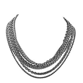 David Yurman 925 Sterling Silver Chains Necklace