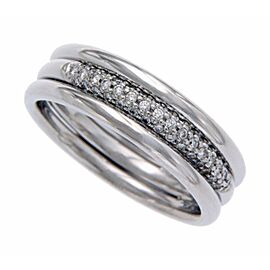 Men's/Women's Auth Scott Kay Platinum Pave Diamond Band Ring Size