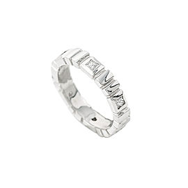 14K White Gold 0.49 Ct Diamond Band Ring 5.5 Grams Size 7