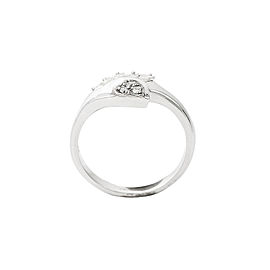 14K White Gold 0.65 Ct Diamond Ring 3.8 Grams Size 8