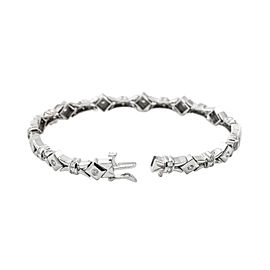 14K White Gold 2 CT Diamond Bracelet 22.2 Grams Women's 7.25"