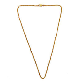 18k Yellow Gold Thin Chain Link Necklace