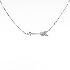 TIFFANY & Co 950 Platinum Arrow Necklace LXGYMK-169