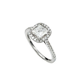 18K White Gold 1.04 Ct H-I SI2 Enhanced Clarity Diamond Ring 3.1 Grams Size 6.5