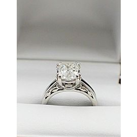 Na Hoku Diamond Engagement Ring Cushion Cut 1.97 cts F VVS1 18K White Gold