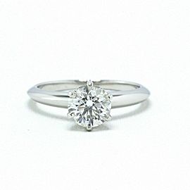 Tiffany & Co Platinum Diamond Engagement Ring Round 1.07 ct F VS1