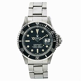 Rolex Submariner 1680 Mark I Mens Automatic Vintage Watch White Dial SS 40mm