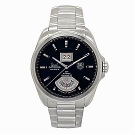 Tag Heuer Grand Carrera WAV5111 Mens Automatic Watch Black Dial SS 42mm