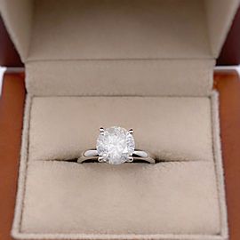 Round Brilliant Diamond 2.00 cts Solitaire Engagement Ring 14kt White Gold