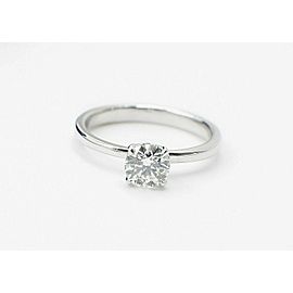 Hearts On Fire Diamond Engagement Ring 18k White Gold Round 0.66 cts H IF